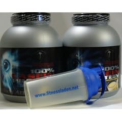 Body Attack 100% Casein Protein 2 x 1800g Dose inkl. Fitnessladen Shaker