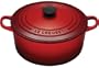 Le Creuset Enameled Cast-Iron 3-1/2-Quart Round French Oven, Red