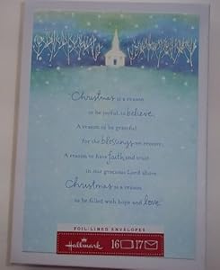 Hallmark Christmas Card 'Religious Blessings' Medium ...