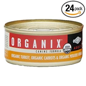 Castor & Pollux Organix Canine Formula, Made With 95% Organic Ingredients, Organic Carrots And Organic Potatoes, 5.5 Ounce Tins (Pack of 24)