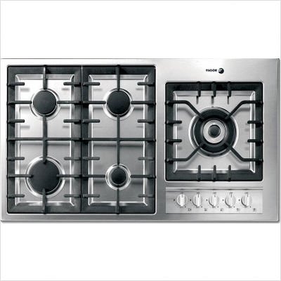 Fagor 3FIA95GLSTX 36-Inch 5-Burner Gas Cooktop, Stainless Steel