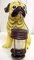 Cute Pug Outdoor Statue Solar Light Garden Dog