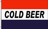NEW 3X5 Cold Beer FLAG 3 x 5 Red White Blue Banner Sign