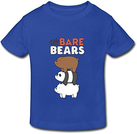Toddler Kids We Bare Bears Little Boys Girls T Shirts RoyalBlue Size 3 Toddler