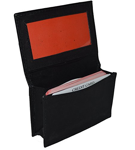 Leatherboss small credit card holder wallet with expand…