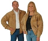 Stone Suede Leather Jacket-3X