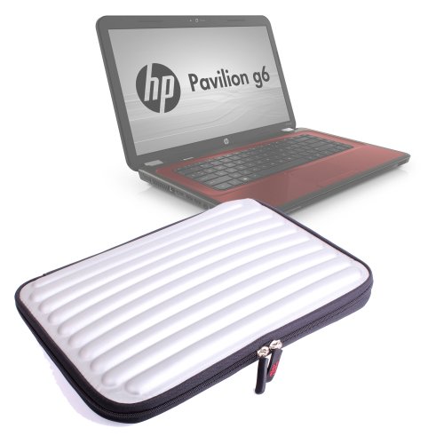 DURAGADGET Shock & Water Resistant Silver Memory Foam Protective Laptop Case For HP Pavilion G6