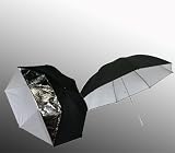 ePhoto 43 Removable Black Cover with Silver Backing Translucent satin white umbrella detachable silver cover by ePhoto INC 43UR05 NEW