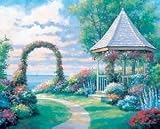 Arbor Light - Artist: John Zaccheo - Art Print Poster - With a Black Wood Frame - Image Size: 10.00 by 8.00 inches Art Print Poster - With a Black Wood Frame