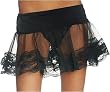 Lace Petticoat Crinoline Short Skirt Slip Black