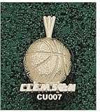 Clemson Tigers Clemson Basketball Pendant - 14KT Gold Jewelry