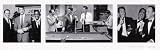 Rat Pack (Pool, Smoking, Sands) Black Wood-Mounted Music Poster Print - 12 X 36