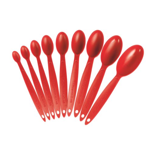 Cuisipro Red Measuring Spoon, Set of 9