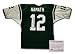Joe Namath New York Jets NFL Hand Signed Authentic Style Home Green Football Jersey
