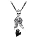 Handmade Death from Above Heart Necklace MADE WITH SWAROVSKI ELEMENTS