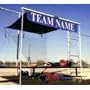 SportsShade Lightweight Retractable Portable Awning Blue/ Egg Shell