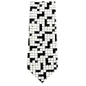 NEW Mens Necktie Crossword Puzzle Novelty Neck Tie