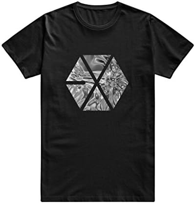Drong Men's EXO Metallic Simple Sense Logo Tee