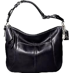 Coach Soho Leather Large Hobo Shoulder Bag Tote Black