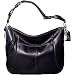 Coach Soho Leather Large Hobo Shoulder Bag Tote Black