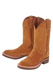 Lucchese 'T4827' Suede Cowboy Boots H/D Mens - Camel