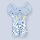 Mullins Square Blue Elephant Stroller Blanket