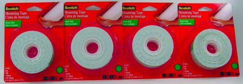 Scotch 3M Mounting Tape 314DC 1x125 4 Pack FREE SHIPPING