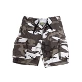Vintage Paratrooper Style Cargo Shorts, City Camouflage