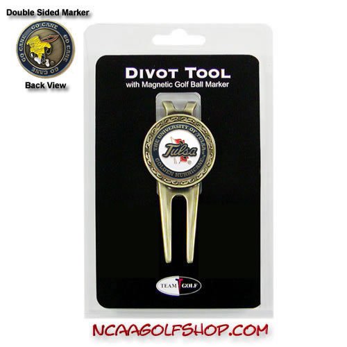 Tulsa Golden Hurricane Divot Tool Ball Marker Tg1