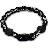 Phiten Titanium Tornado Bracelets - Black & Black