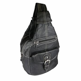 Convertible Back Pack Purse, Mid Size Tear Drop Shoulder Bag, Backpack, Sling Bag. Genuine Leather