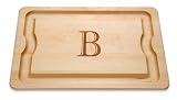 JK Adams 20-inch by 14-inch B Monogramed BBQ Board