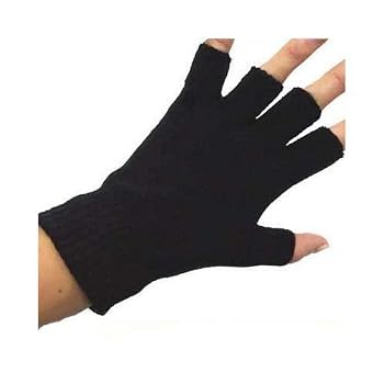 Set A Shopping Price Drop Alert For UNISEX WARM HALF FINGER STRETCHY KNIT GLOVES (lots of colors available)