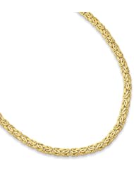 7.25" 14K Yellow Gold 7.2mm (2/7") Lite Byzantine Fancy Bracelet w/ Fancy Pear Shape Clasp