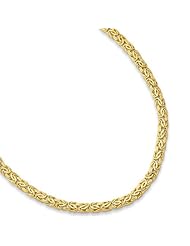 14K Yellow Gold 07.25" 7.2mm Lite Byzantine Fancy Bracelet With Fancy Pear Shape Clasp