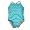Girlfriends by Anita G. - Toddler Girls One Piece Swimsuit, Turquoise, White, Lime (Size 2T)