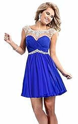 Maternity Short Chiffon/Taffeta/Tulle Lace Beaded Crystal Applique Crystals  Dress