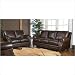 Solomon Italian Leather Sofa and Loveseat Set