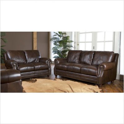 41mepeBPjuL Solomon Italian Leather Sofa and Loveseat Set