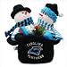 SC Sports 29300 NFL Plush Top Hat with 2 Plush Snowmen - Carolina Panthers