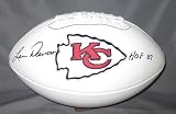 LEN DAWSON SIGNED AUTOGRAPHED KANSAS CITY CHIEFS LOGO FOOTBALL COA + HOLOGRAM
