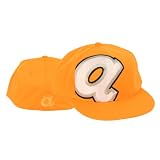 Atlanta Braves American Needle Flat Bill Baseball Hat - Orange Big A