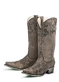 Lane Boots Dawson Black Leather Fashion Cowgirl Boots