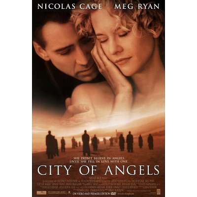 (27x40) City of Angels Movie Nicolas Cage Meg Ryan Original Poster Print
