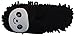 HomeTop Plush Fluffy Cute Animal Microfiber Mop Cleaning House Slippers, Shoes for Women 8-9 (L, Black/White Panda)