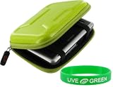 Memory Foam Hard Shell Case (Candy Green) for Garmin nüvi 550 3.5-Inch