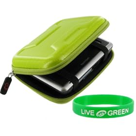 Memory Foam Hard Shell Case (Candy Green) for Sony DSC-TX7 10.2MP Digital Camera Blue