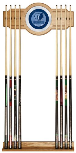 Memphis Grizzlies NBA Billiard Cue Rack with Mirror