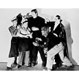 LON CHANEY JR. AS LARRY TALBOT/THE WOLF MAN, LOU COSTELLO AS WILBUR GREY, BELA LUGOSI AS COUNT DRACULA, GLENN STRANGE AS THE FRANKENSTEIN MONSTER, BUD ABBOTT AS CHICK YOUNG FROM BUD ABBOTT LOU COSTELLO MEET FRANKENSTEIN - Licensed Photo - Professional Photographic Print - Picture SIZE 11x14" (28x36cm)