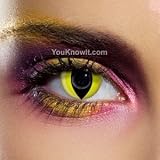 EDIT Yellow Cat Eye Contact Lenses (Pair)